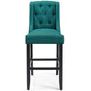 Modway Baronet Tufted Button Fabric Bar Stool in Teal MDY-EEI-3741-TEA