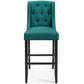 Baronet Tufted Button Upholstered Fabric Bar Stool - No Shipping Charges MDY-EEI-3741-AZU