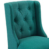 Modway Baronet Tufted Button Fabric Bar Stool in Teal MDY-EEI-3741-TEA