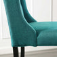 Modway Baronet Tufted Button Fabric Bar Stool in Teal MDY-EEI-3741-TEA