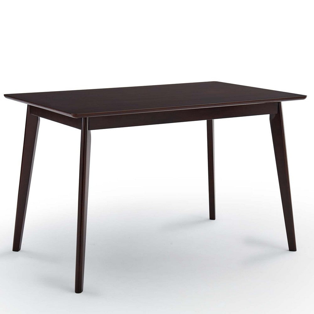 Modway Oracle 47" Rectangle Dining Table, Cappuccino