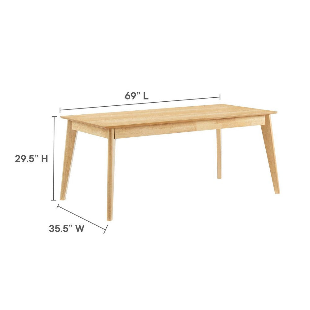 Oracle 69’ Rectangle Dining Table - No Shipping Charges MDY-EEI-3748-OAK