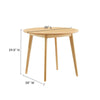 Vision 35’ Round Dining Table - No Shipping Charges MDY-EEI-3749-OAK