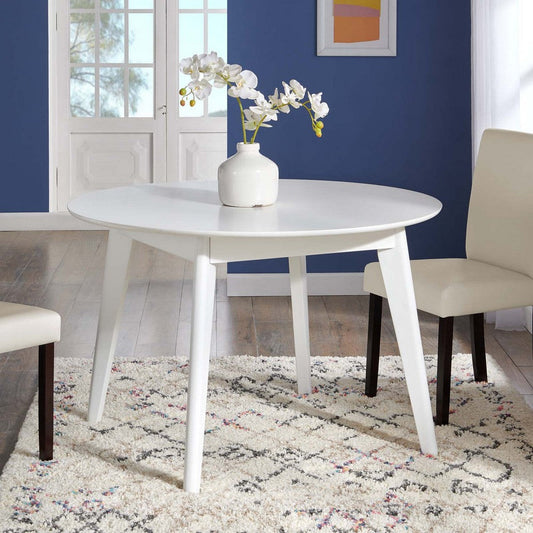 Modway Vision 45" Round Dining Table, Cappuccino