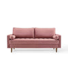 Valour Performance Velvet Sofa - No Shipping Charges MDY-EEI-3764-DUS