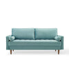 Valour Performance Velvet Sofa - No Shipping Charges MDY-EEI-3764-DUS