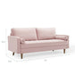 Valour Performance Velvet Sofa - No Shipping Charges MDY-EEI-3764-PNK