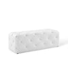 Anthem 48’ Tufted Button Entryway Faux Leather Bench - No Shipping Charges MDY-EEI-3767-WHI