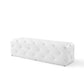 Anthem 60’ Tufted Button Entryway Faux Leather Bench - No Shipping Charges MDY-EEI-3769-WHI