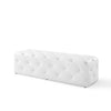 Anthem 60’ Tufted Button Entryway Faux Leather Bench - No Shipping Charges MDY-EEI-3769-WHI