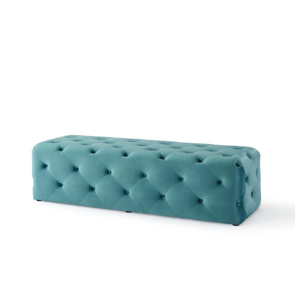 Anthem 60’ Tufted Button Entryway Performance Velvet Bench - No Shipping Charges MDY-EEI-3770-SEA