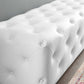 Anthem 72" Tufted Button Entryway Faux Leather Bench