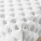 Anthem Tufted Button Large Square Faux Leather Ottoman - No Shipping Charges MDY-EEI-3773-WHI