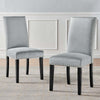 Modway Parcel Performance Velvet Dining Side Chairs-Set of 2 Light Gray MDY-EEI-3779-LGR