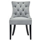 Modway Regent Tufted Performance Velvet Dining Side Chairs-Set of 2 Pack of 2 Light Gray MDY-EEI-3780-LGR