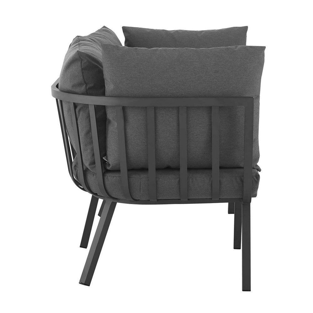 Modway Riverside Outdoor Furniture 2-Piece Set Gray Charcoal MDY-EEI-3781-SLA-CHA