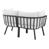 Modway Riverside Outdoor Furniture 2-Piece Set Gray White MDY-EEI-3781-SLA-WHI