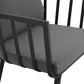 Modway Riverside 5 Piece Outdoor Patio Aluminum Set in Gray Charcoal 61.5 x 116 x 28 MDY-EEI-3786-SLA-CHA