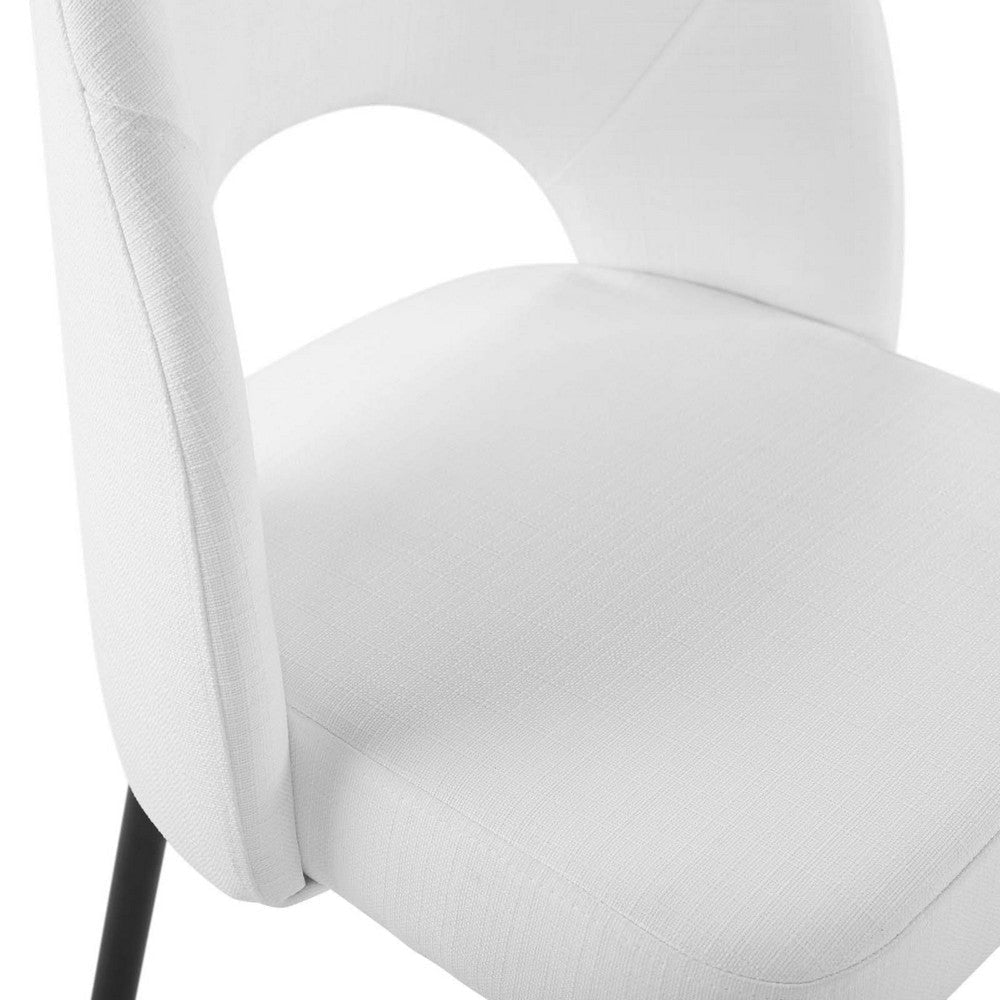 Rouse Upholstered Fabric Dining Side Chair - No Shipping Charges MDY-EEI-3801-BLK-LGR