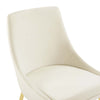 Modway Viscount Performance Velvet Dining Chairs - Set of 2 Gold Ivory MDY-EEI-3808-GLD-IVO