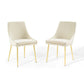 Viscount Performance Velvet Dining Chairs - Set of 2 - No Shipping Charges