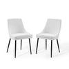 Viscount Upholstered Fabric Dining Chairs - Set of 2 - No Shipping Charges