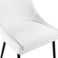 Modway Viscount Upholstered Fabric Dining Chairs - Set of 2 Black White MDY-EEI-3809-BLK-WHI