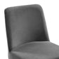 Modway Amplify Sled Base Performance Velvet Dining Side Chair Gold Gray MDY-EEI-3810-GLD-GRY