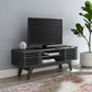 Modway Render Mid-Century Modern Low Profile 46 Inch Media Console TV Stand in Charcoal, 46"