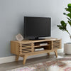 Modway Render Mid-Century Modern Low Profile 46 Inch Media Console TV Stand in Oak, 46"