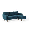 Modway Revive Right Or Left Sectional Modern Upholstered Fabric Sofa Couch, Azure