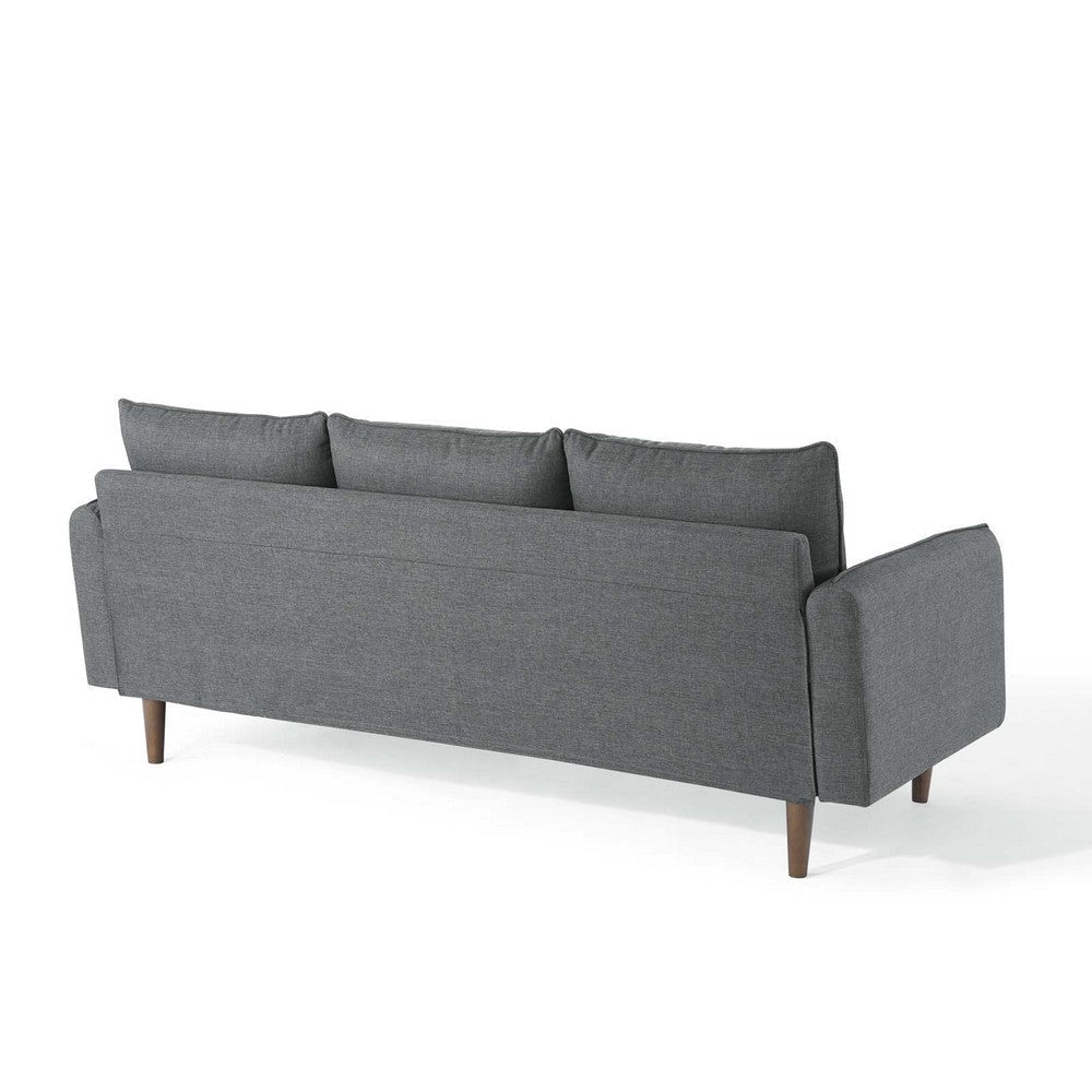 Modway Revive Right Or Left Sectional Modern Upholstered Fabric Sofa Couch Gray MDY-EEI-3867-GRY