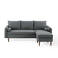 Modway Revive Right Or Left Sectional Modern Upholstered Fabric Sofa Couch Gray MDY-EEI-3867-GRY