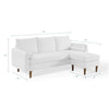 Modway Revive Right Or Left Sectional Modern Upholstered Fabric Sofa Couch White MDY-EEI-3867-WHI