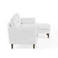 Modway Revive Right Or Left Sectional Modern Upholstered Fabric Sofa Couch White MDY-EEI-3867-WHI