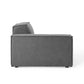 Modway Restore Upholstered Fabric Sectional Sofa Left-Arm Chair Charcoal MDY-EEI-3869-CHA