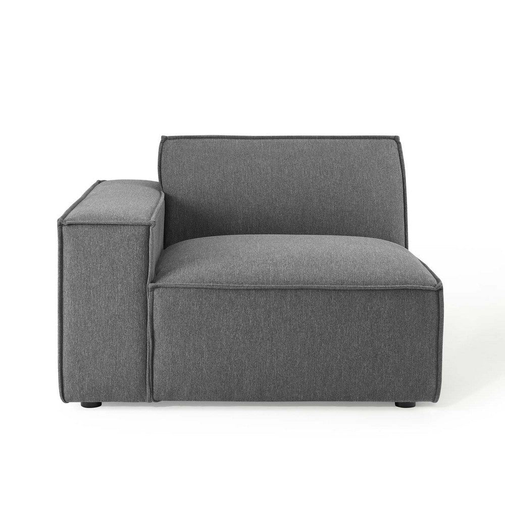 Modway Restore Upholstered Fabric Sectional Sofa Left-Arm Chair Charcoal MDY-EEI-3869-CHA