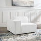 Modway Restore Upholstered Fabric Sectional Sofa Left-Arm Chair White MDY-EEI-3869-WHI