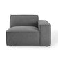 Modway Restore Upholstered Fabric Sectional Sofa Right-Arm Chair Charcoal MDY-EEI-3870-CHA