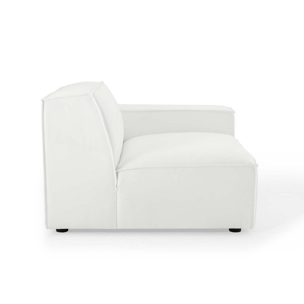 Modway Restore Upholstered Fabric Sectional Sofa Right-Arm Chair White MDY-EEI-3870-WHI