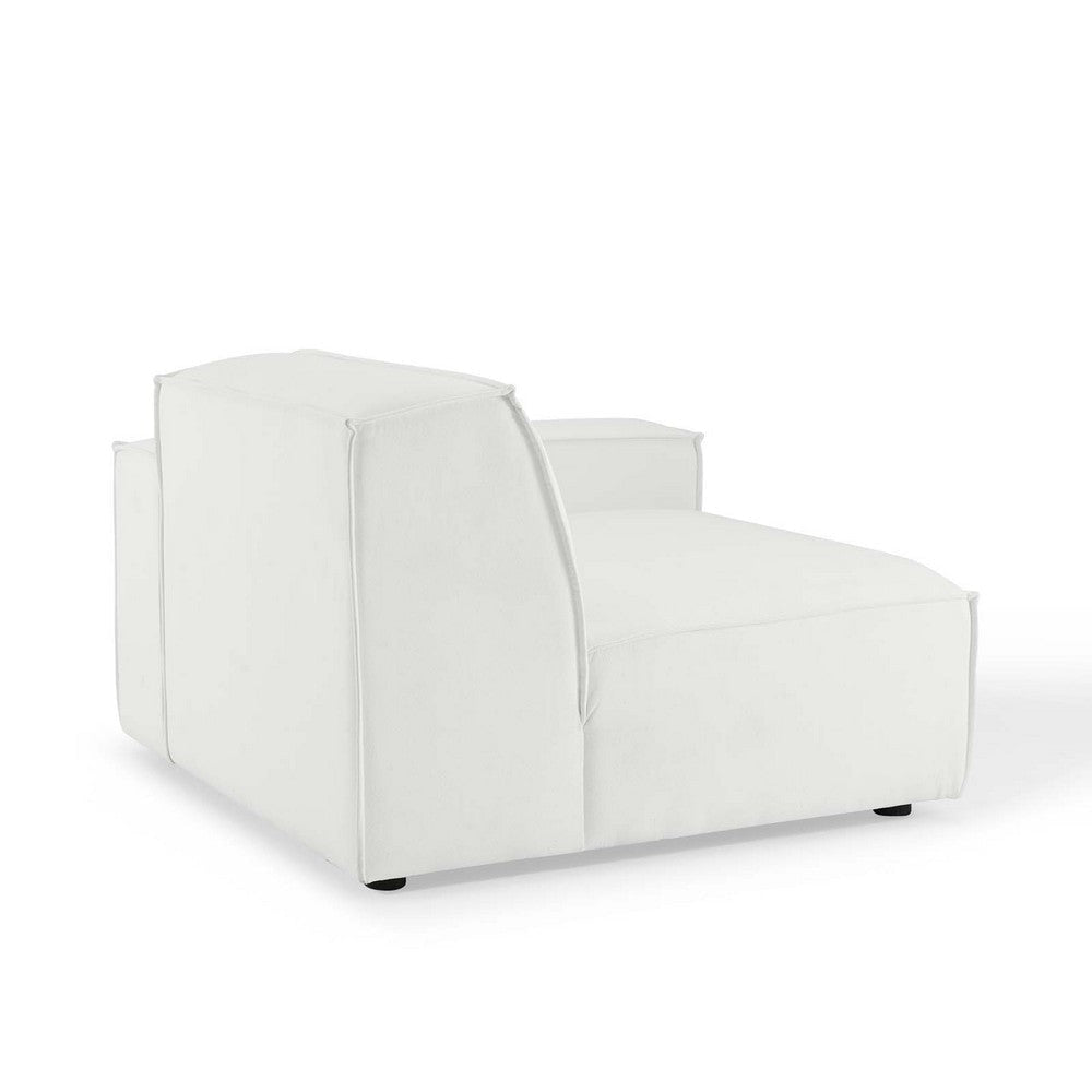 Modway Restore Upholstered Fabric Sectional Sofa Right-Arm Chair White MDY-EEI-3870-WHI