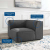 Modway Restore Upholstered Fabric Sectional Sofa Corner Chair Charcoal MDY-EEI-3871-CHA