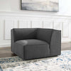 Modway Restore Upholstered Fabric Sectional Sofa Corner Chair Charcoal MDY-EEI-3871-CHA