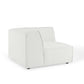 Modway Restore Upholstered Fabric Sectional Sofa, Corner Chair, White