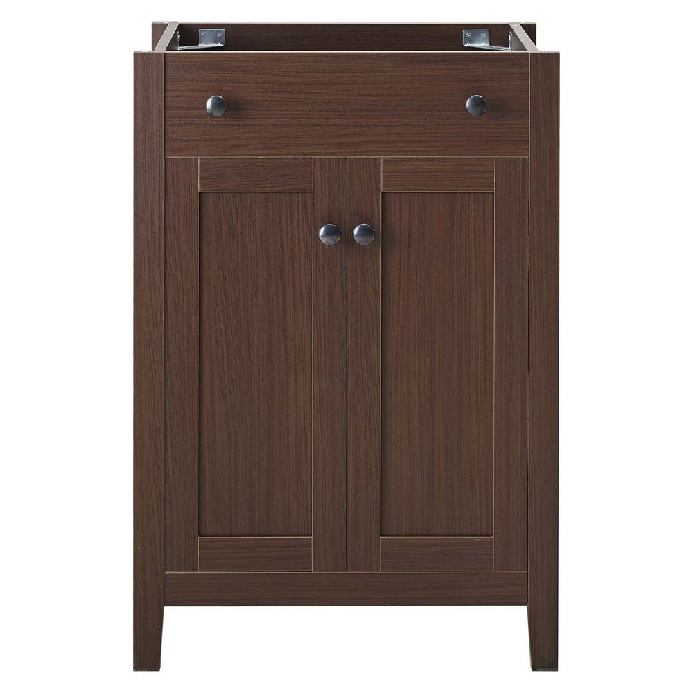 Modway EEI-3876-WAL Nantucket Bathroom Vanity Cabinet 24’’ Sink Basin Not Included Walnut MDY-EEI-3876-WAL