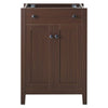 Modway EEI-3876-WAL Nantucket Bathroom Vanity Cabinet 24’’ Sink Basin Not Included Walnut MDY-EEI-3876-WAL