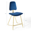 Modway Ponder Performance Velvet Counter Stool Navy MDY-EEI-3879-NAV