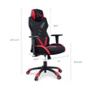 Speedster Mesh Gaming Computer Chair - No Shipping Charges MDY-EEI-3901-BLK-RED