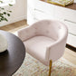 Savour Tufted Performance Velvet Accent Chair - No Shipping Charges MDY-EEI-3903-NAV