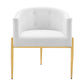 Savour Tufted Performance Velvet Accent Chair - No Shipping Charges MDY-EEI-3903-WHI